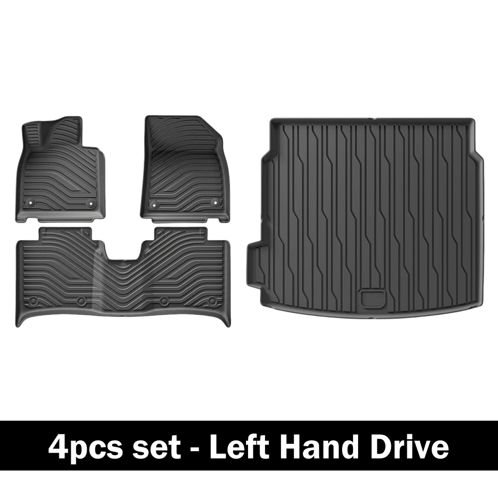 

Для ZEEKR 001 2024 2025 Автомобильные коврики для багажника Накладка на багажник TPE 3D Коврики для ног Набор всепогодных водонепроницаемых с левым рулем