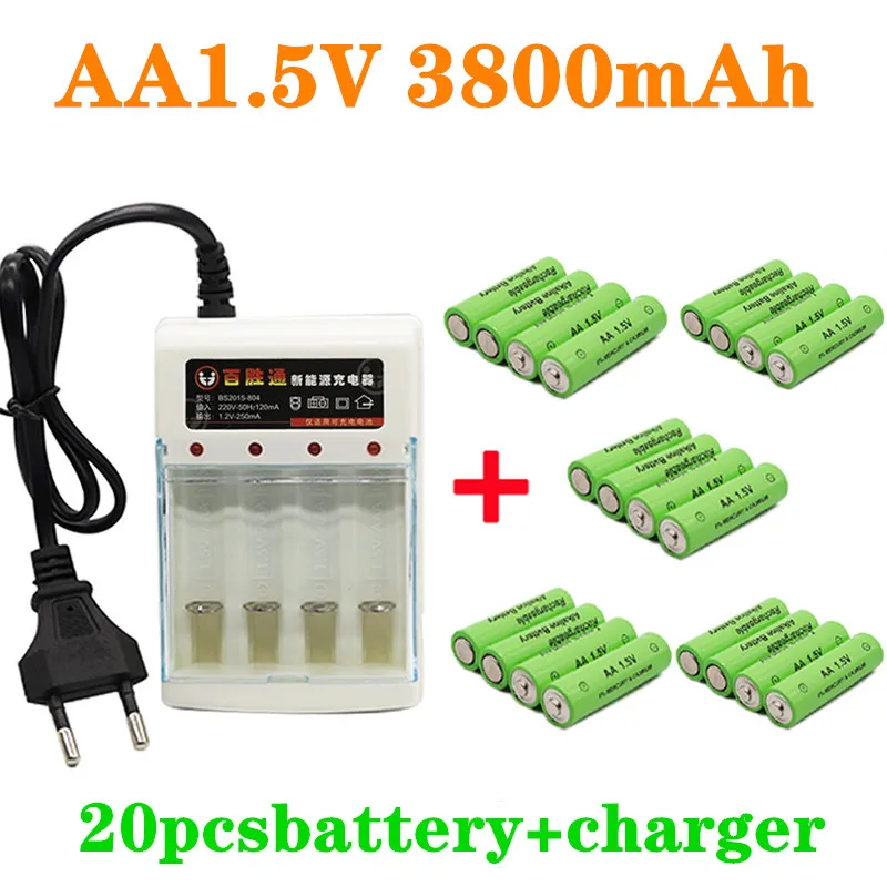 

1,5 V AA batterie 3800mAh akku NI-MH 1,5 V AA batterie für Uhren mäuse computer spielzeug so auf + kostenloser versand