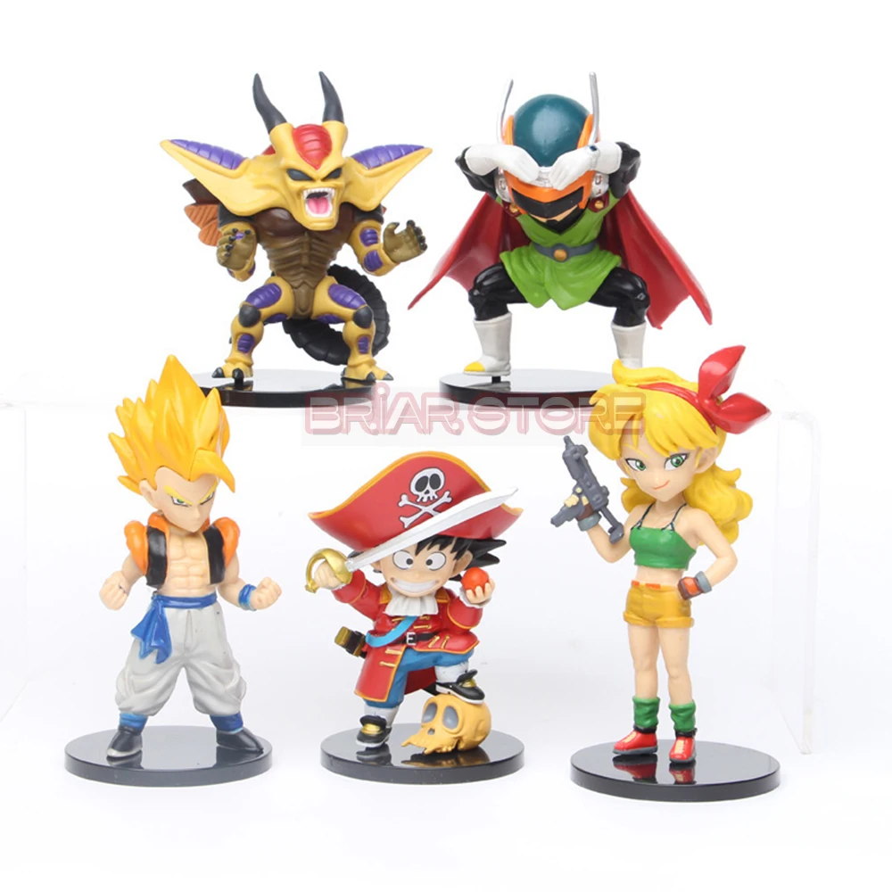 

5 Styles/Set Dragon Ball Masked SON Gohan Gula Lanqi PVC Anime Action Figure Model Toy For Kid