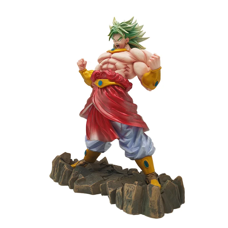 

Dragon Ball Z Super Saiyan Broli Battle Mode Action Figure GK 26CM PVC Anime Figurine Metal Texture Figma Toys For Children Gift