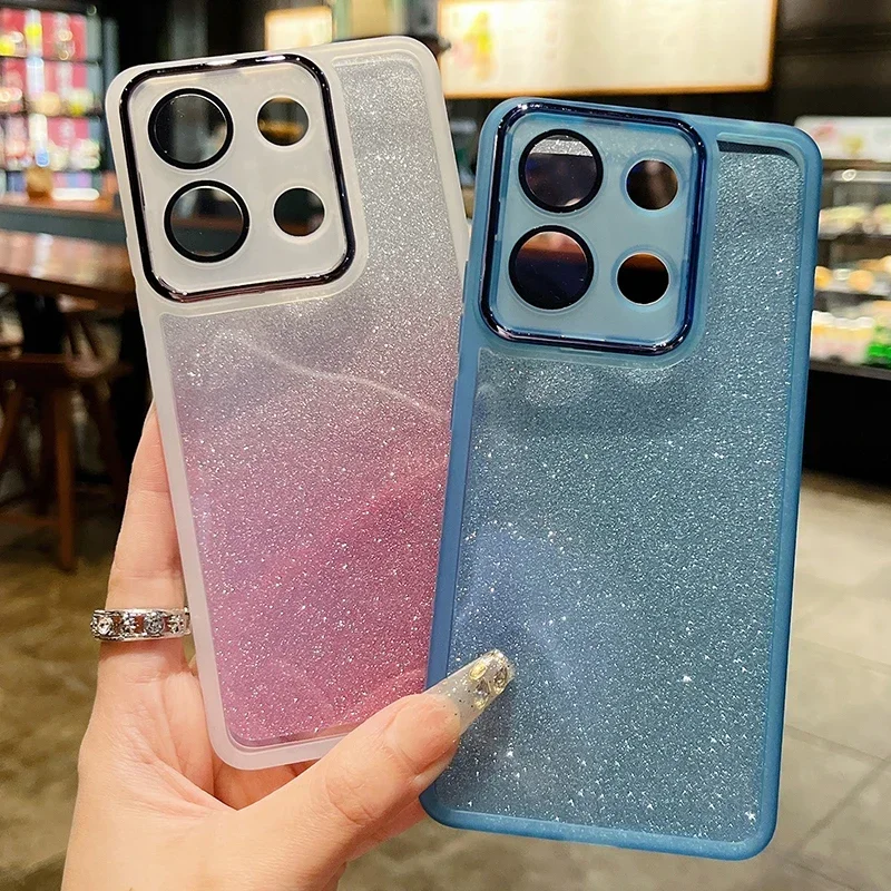 Для Note40 чехол линзы полная защита Мерцающая фотосессия для Infinix Note 40 Pro 30 30i Play Hot