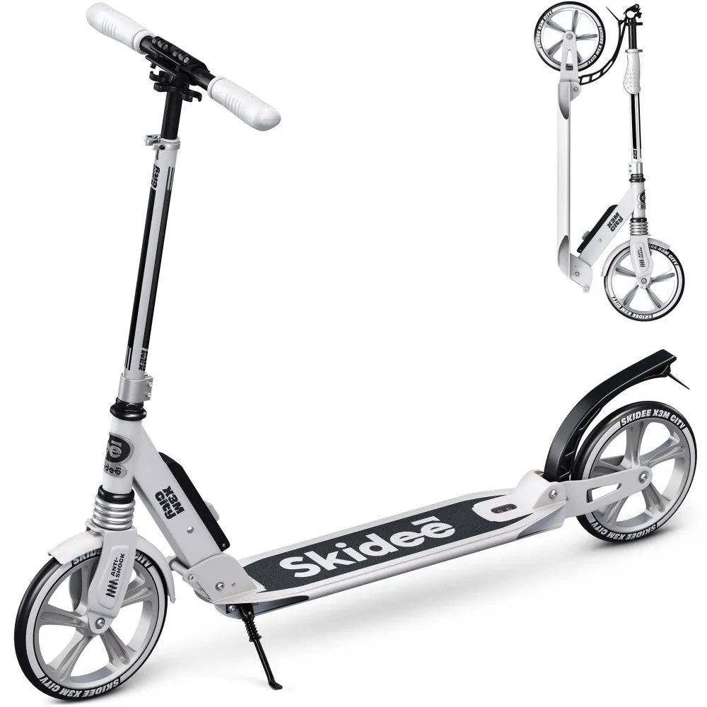 

Scooter for Kids, Teens, Adults, 4 Adjustment Levels, Handlebar Up To 41 Inches, White Cycling Free Shipping