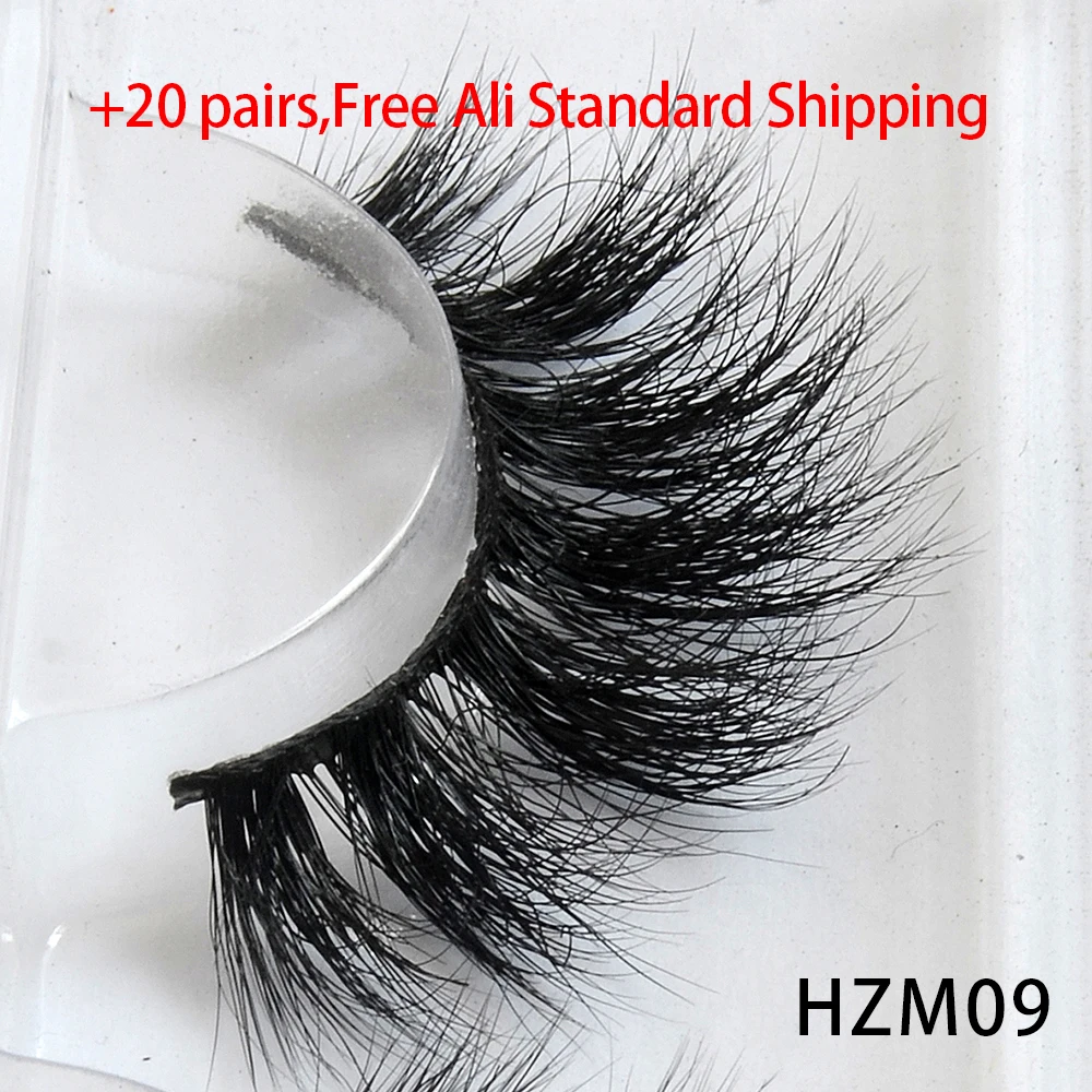 

Dropshipping 3D Resuable Dramatic Wispy Mink Fake Eyelashes Makeup Strip False Lashes With Free Eyelash Packaging Boxes