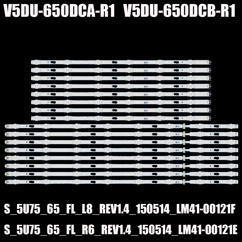 16 шт. светодиодная лента подсветки для Samsung UE65JU6500 UN65JU6500 UN65JU6400 UN65JU7100 UN65KU6300 BN96-34809A BN96-34810A UE65JU7090