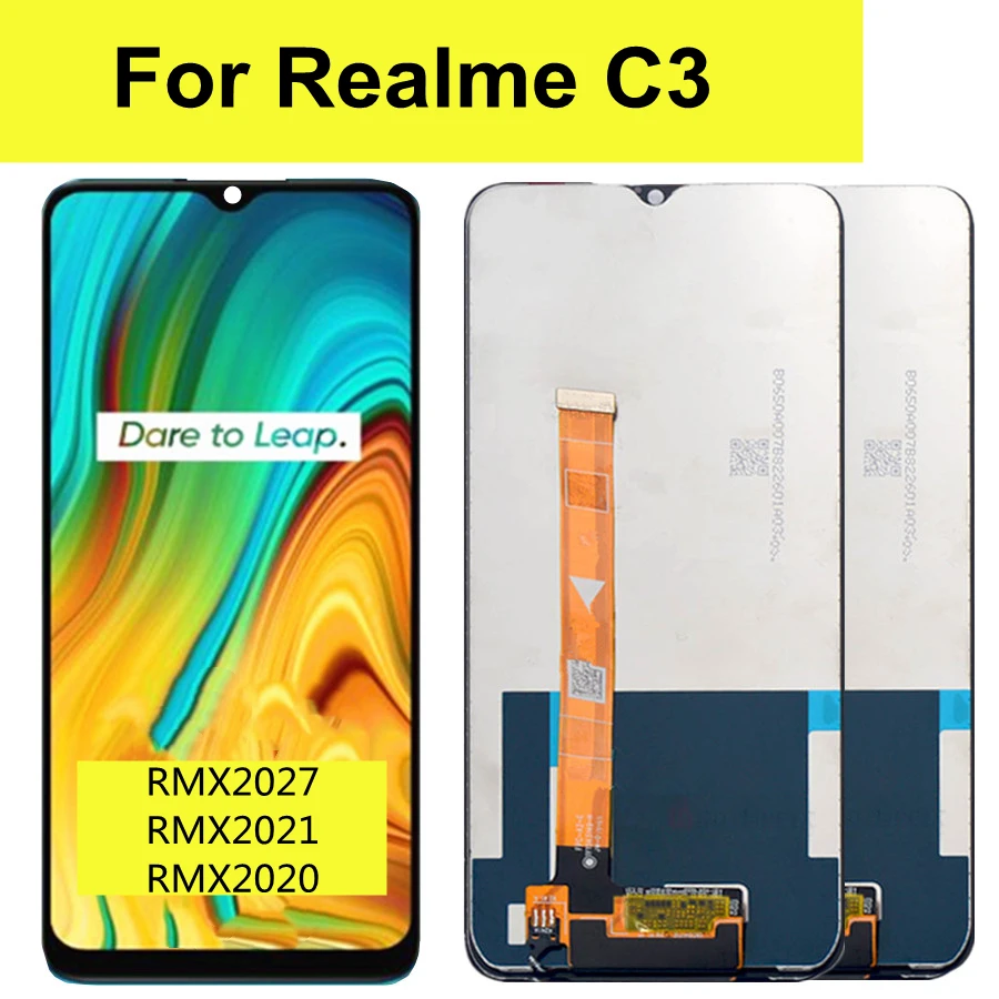 

6.5" For OPPO Realme C3 RMX2027 RMX2021 RMX2020 LCD Display Touch Screen Digitizer Assembly For Realme C3 LCD