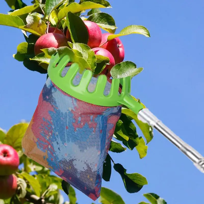 Металлический сборщик фруктов для сбора яблок фруктового сада персика тканевая