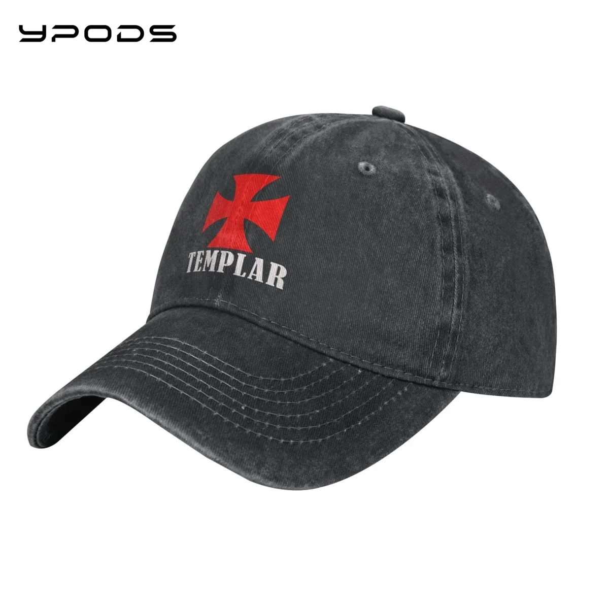 

Denim Baseball Cap Men Women Knight Templar Cross Snapback Hat Summer Sports Hip Hop Cap Gorras