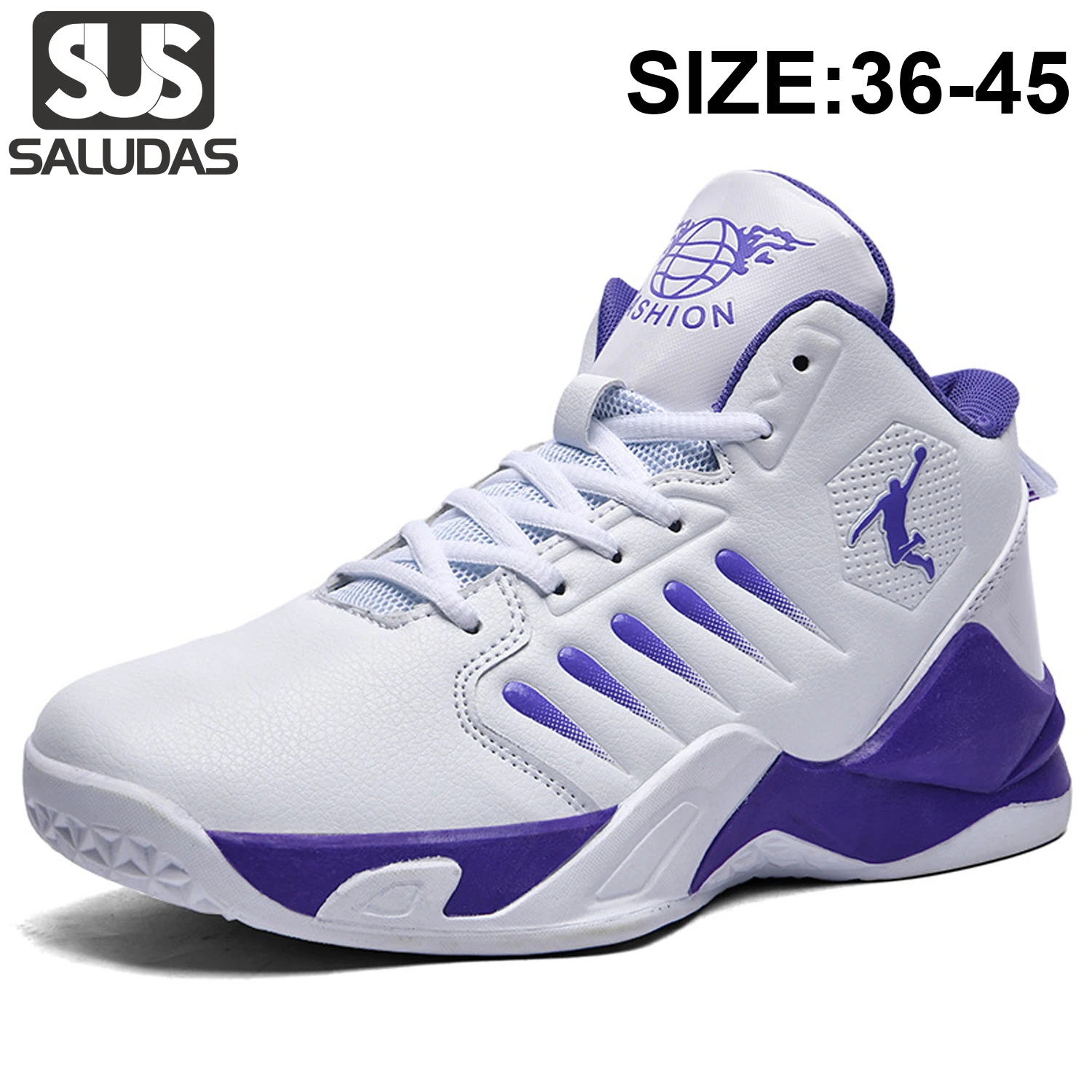 

Профессиональные мужские баскетбольные кроссовки SALUDAS, дышащая амортизирующая Нескользящая мужская обувь, баскетбольная спортивная тренировочная обувь для женщин и мужчин