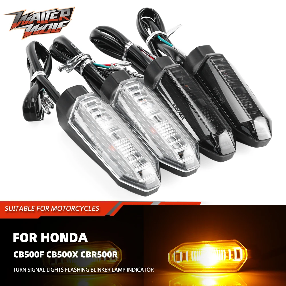 Фото Указатель поворота с дневными ходовыми огнями для Honda CB500 F/X/R NC750X CB750 XL750 X-ADV 750 NT1100 CRF300L CRF450RL CRF1100L №1