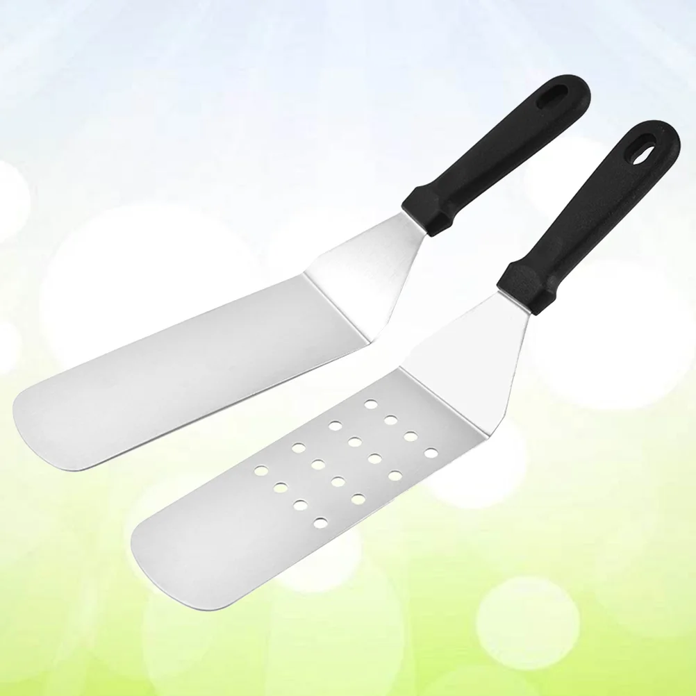 

2pcs Pancake Flipper Griddle Spatulas for Flat Tops Grill Spatula Metal Spatula Set Griddle Spatula Scraper Turner