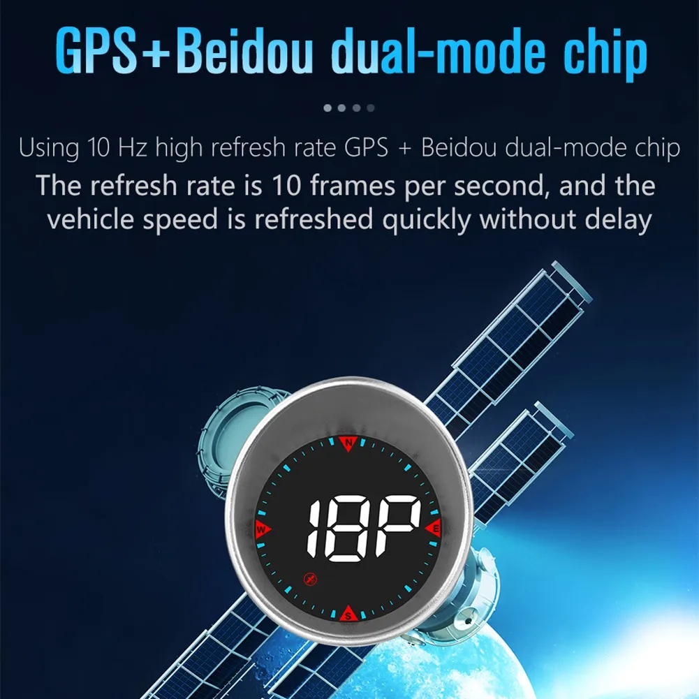 

1pc G5 HUD GPS Speedometer Universal Car Head Up Display Speed Warning Alarm Fatigue Driving Alarm Vehicle Speed Car Monitor