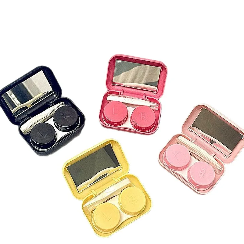 Детская Коробка Для Контактных Линз С Рисунком Кота Портативная