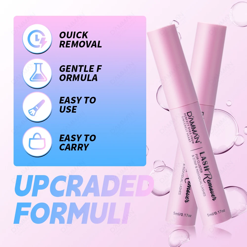 5 бутылочек для удаления клея накладных ресниц средство индивидуального