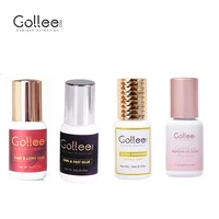gollee eyelash extension glue 5ml fast long glue thin fast glue banana scent adahesive for eyelash dropshipping whole