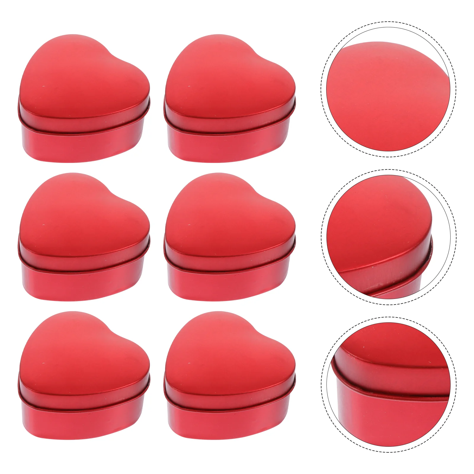 

12Pcs Heart Shaped Candy Box Color Gift Box Creative Heat Wrapping Container