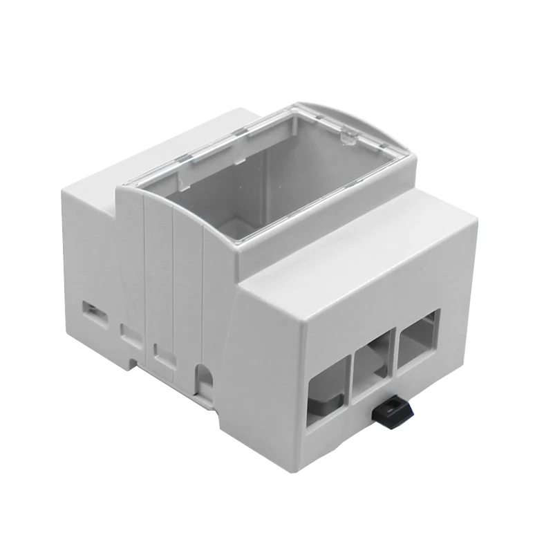 

Raspberry Pi 4B ABS Case DIN Rail Shell with Cooling Fan Aluminum Heatsink Optional Box for Electrical Panels for RPi 4 Model B