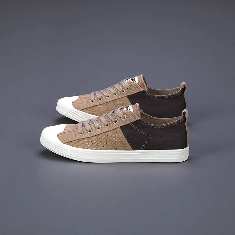 2023 Spring Fashion Red Men's Skateboading Shoes Breathable Men Vulcanized Sneaker Lace-up Men Canvas Shoes Zapatillas Hombre