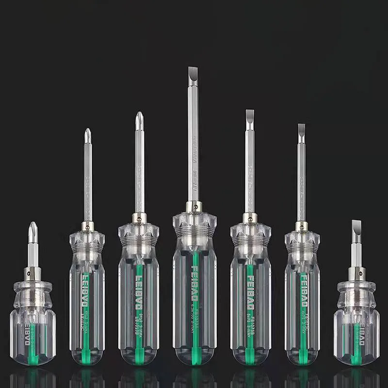 Отвертка с двойной головкой и магнитным крестом 6 мм