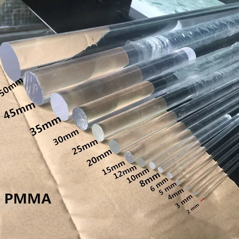 

Прозрачные акриловые стержни 2-20 мм