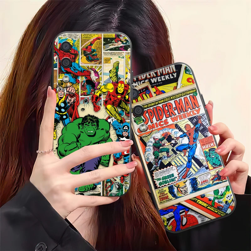 

Marvel Comics Logo Phone Case For Samsung Galaxy S20 S20FE S20 Ulitra S21 S21FE S21 Plus S21 Ultra Silicone Cover Coque Funda