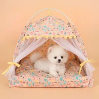 pet house sofa dog beds pet kennel cat nest princess cushion travel cat tent outdoor dog bed for small medium puppy indoor cave