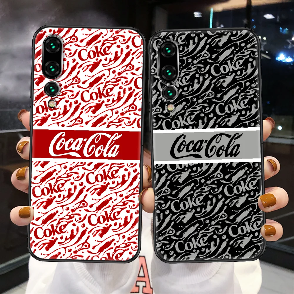 Чехол для телефона Coca-Cola Luxur Huawei P Mate P10 P20 P30 P40 10 20 Smart Z Pro Lite черный чехол из ТПУ 3D