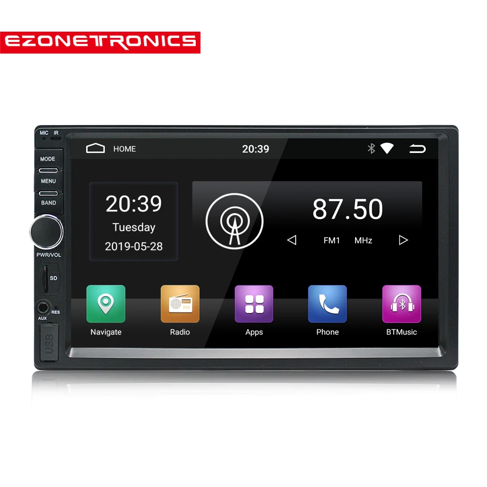 Автомобильный 7-дюймовый Android 9 четырехъядерный 2 ГБ + 32 Универсальный 2Din без dvd