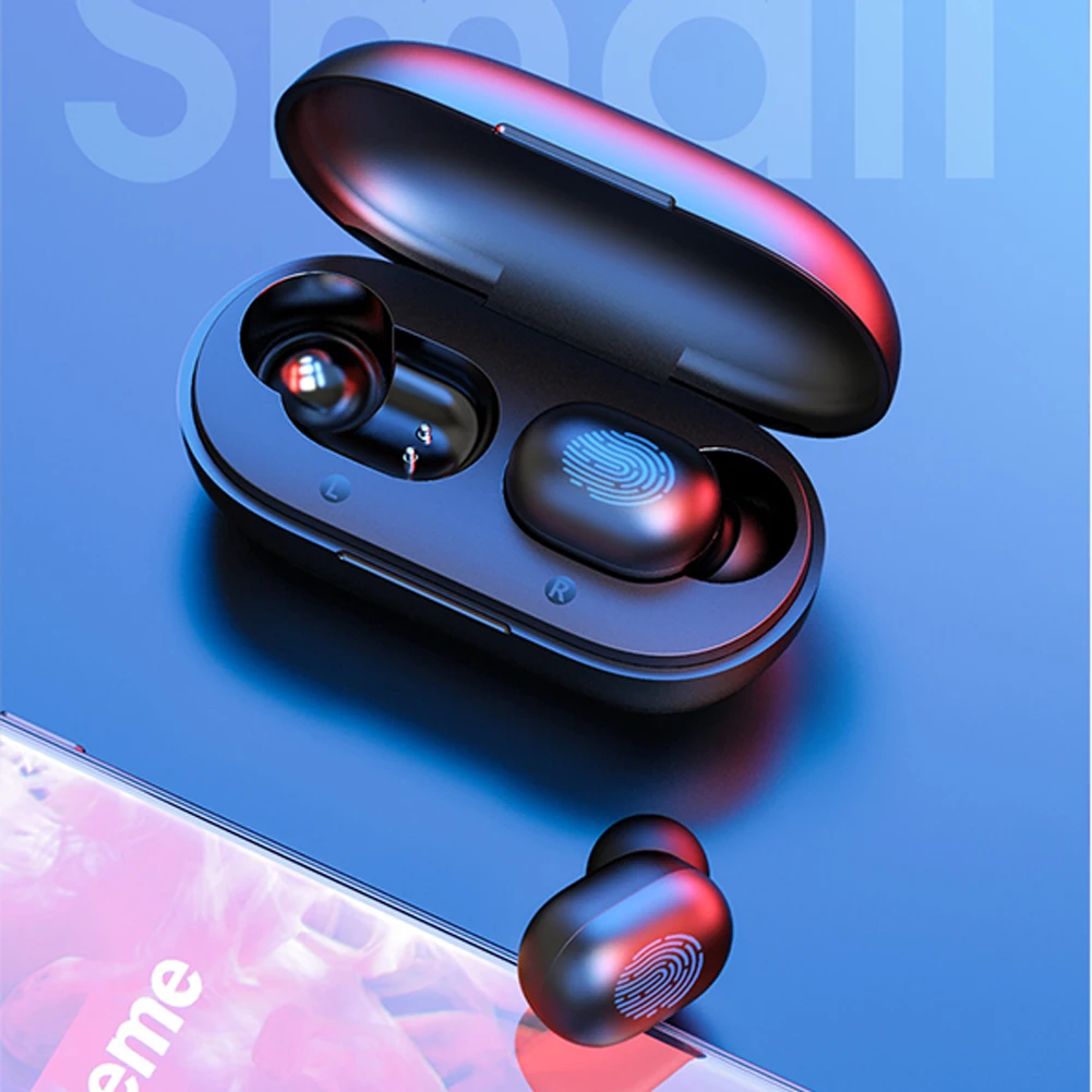 

GT1 Headphones TWS Fingerprint Touch Bluetooth-compatibleV5.0 Noise Cancelling Gaming Headset IPX5 Waterproof With 3D Surround