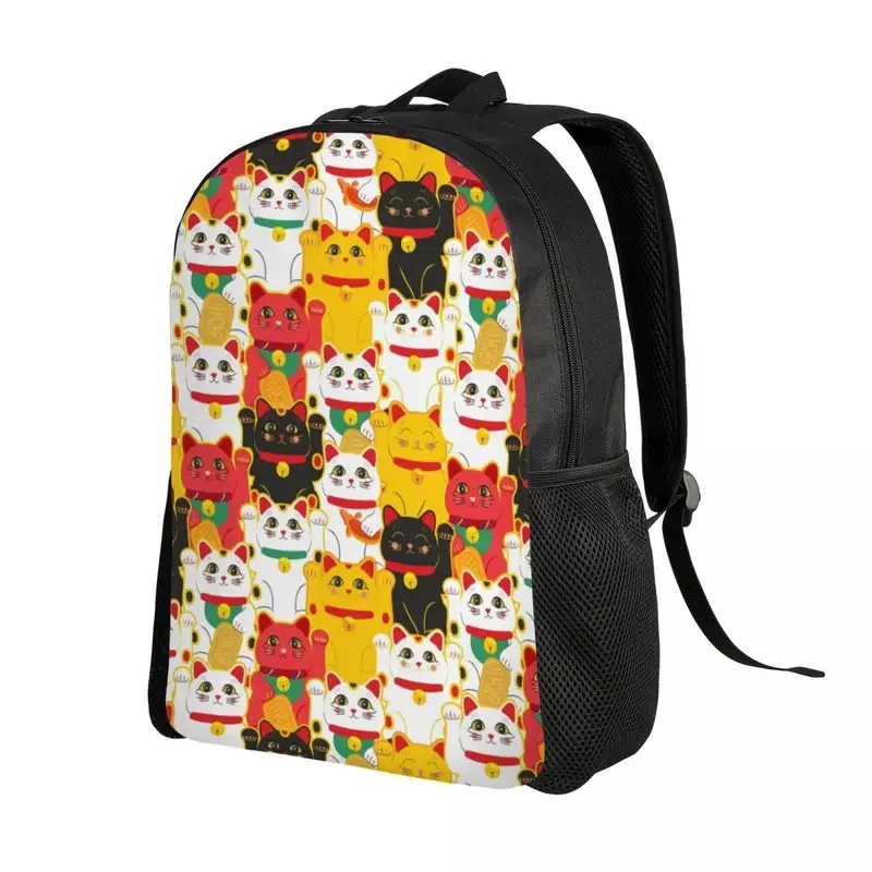 Рюкзак Maneki Neko Waving для девочек и мальчиков Lucky Cat японские подвески школьные