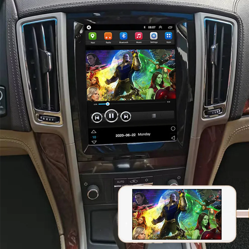 Автомагнитола 4G LTE мультимедийная система на Android 11 с ЖК-дисплеем возможностью