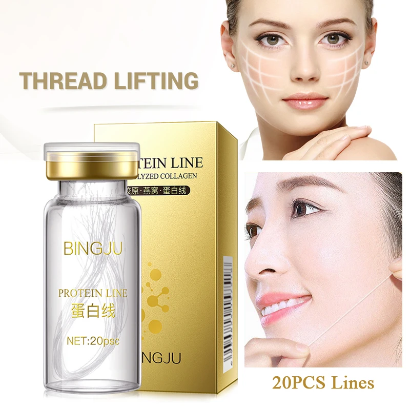 

Face Filler Absorbable Collagen Protein Thread Face Lift Plump Silk Fibroin Line Carving Anti Aging Essence