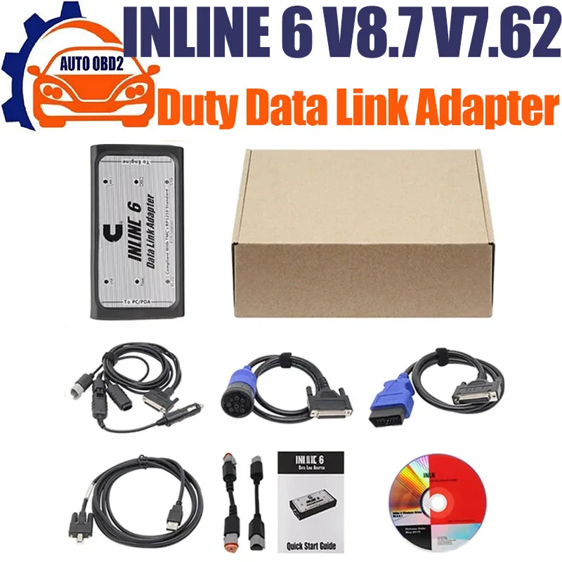 

NLINE 6 V8.7 V7.62 Heavy Duty Data INLINE6 Cummins Diagnostics Complete INLINE Heavy Duty Truck Diagnostic Tool with keygen