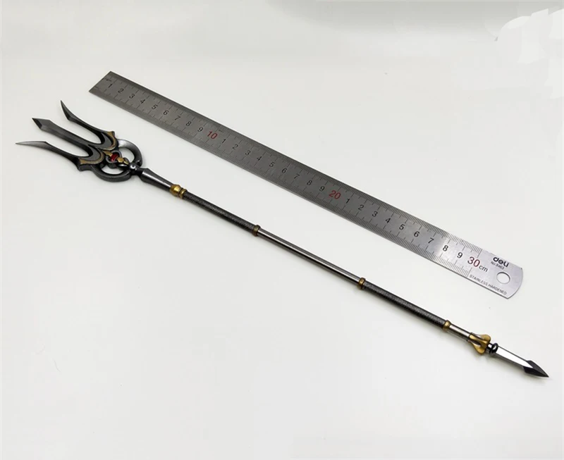 

In Stock 1/6 TBLeague PL2020-173B Knight Of Fire Warrior Version Silver Version Long Spear Weapon PVC Material For Action Doll