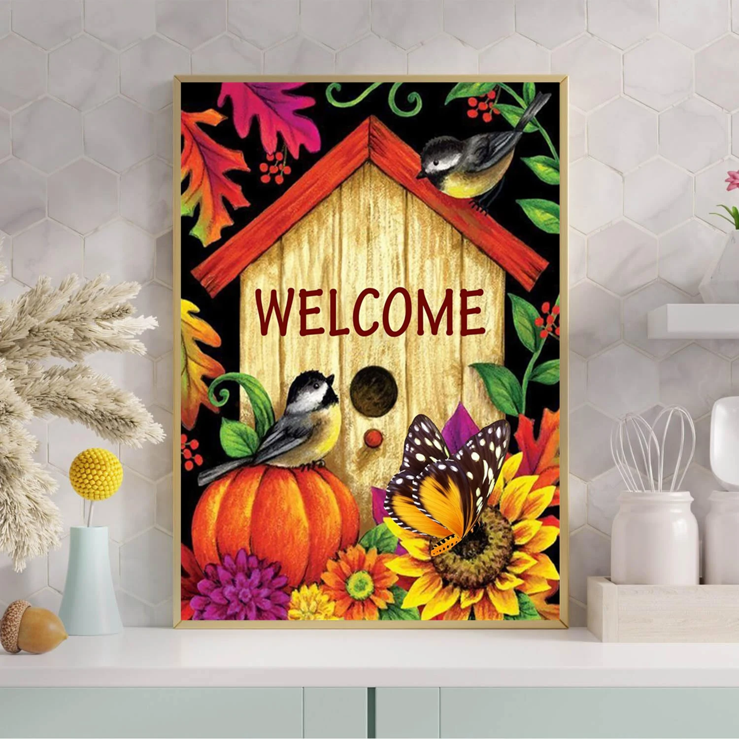 Набор 5D Алмазной Живописи Сделайте Свой Собственный Дом С Дизайном Дерева