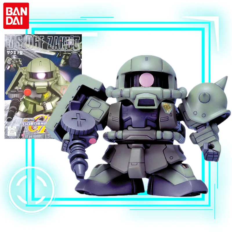

Bandai Gundam Model Kit Anime Figure SD BB 218 MS-06F Zaku II Gundam Collection Gunpla Anime Action Figure Toys for Children