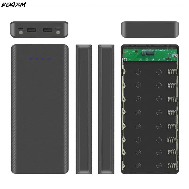 8x18650 фонарик зарядное устройство для аккумулятора держатель внешнего DIY Оболочка