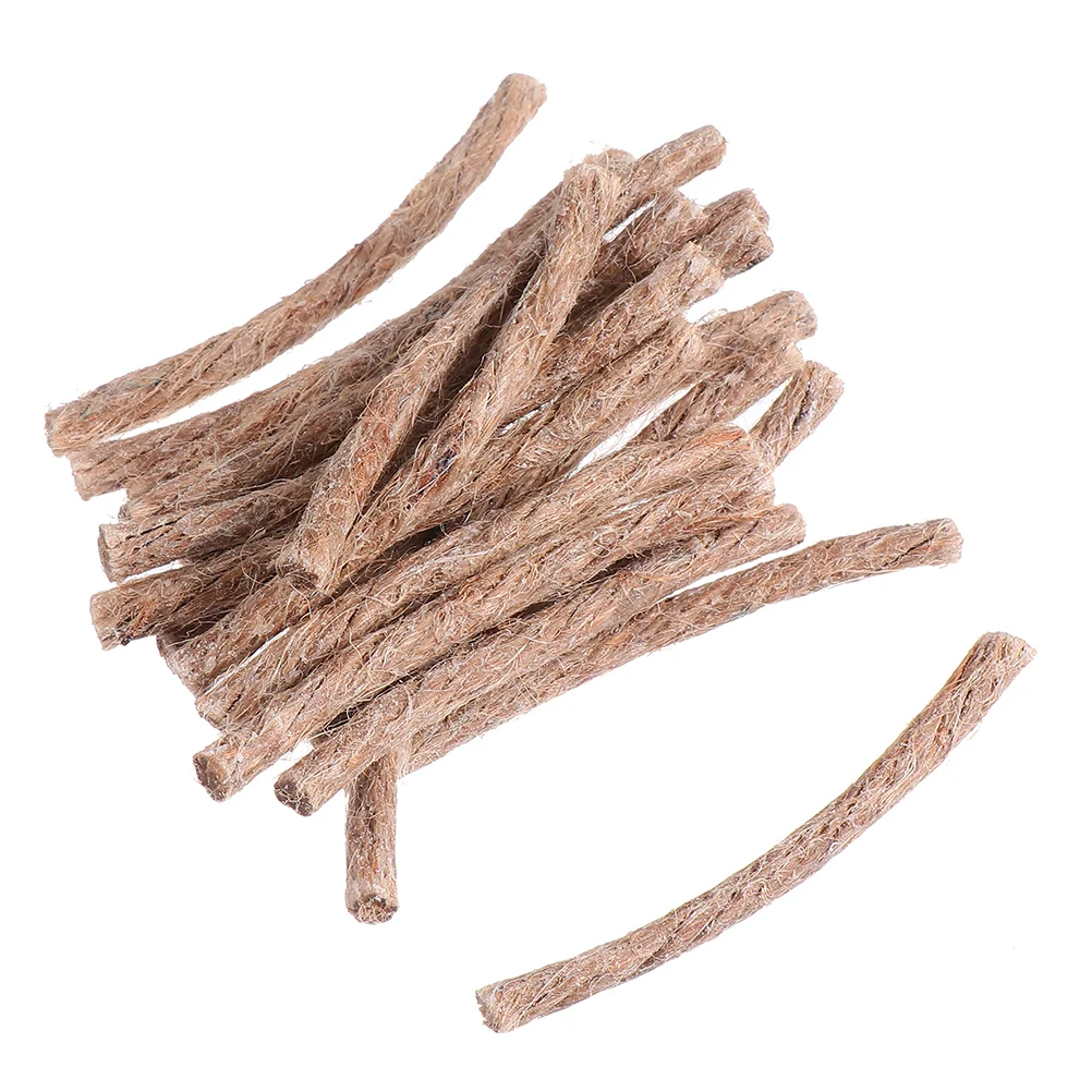

20 Pcs Wax Rope Grill Lighter Starting Stick Jute Kindling Tinder Core