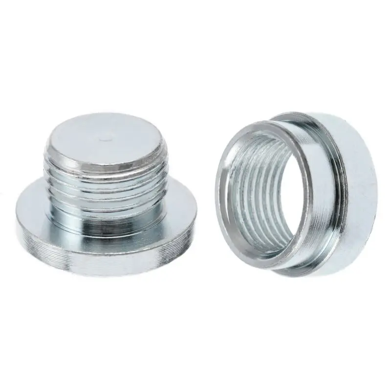 

O2 Oxygen Sensor Bung Plug Stainless Steel Weld On Bung Plug Nut Cap Kit M18 X 1.5 Nut Cover For Custom Exhaust Installation