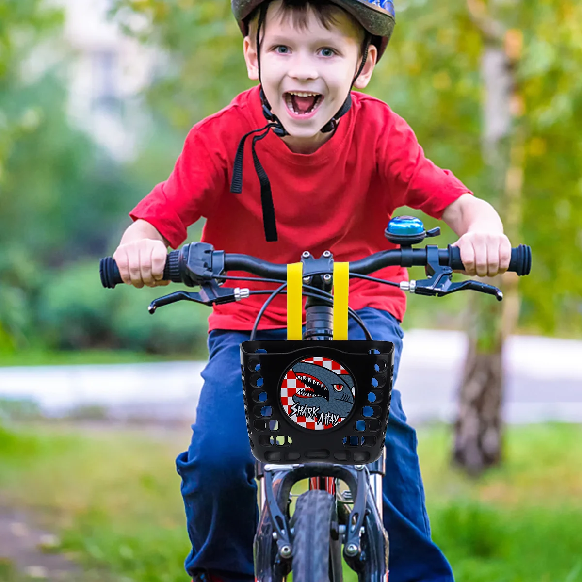 

Bikes Bikes Cute Bike Basket Bike Accessories Kids Trike Scooter Toy Bike Children Bike Basket Sample Bicycle Blue