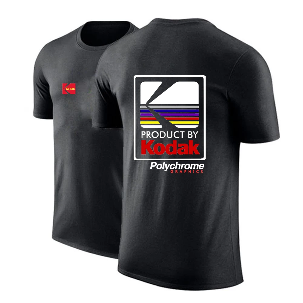 

2022 Kodak mens Oversized Fashion Printing Summer One Piece Shorts Sleeve T--Shirt For Clothing Solid Tees Shirts