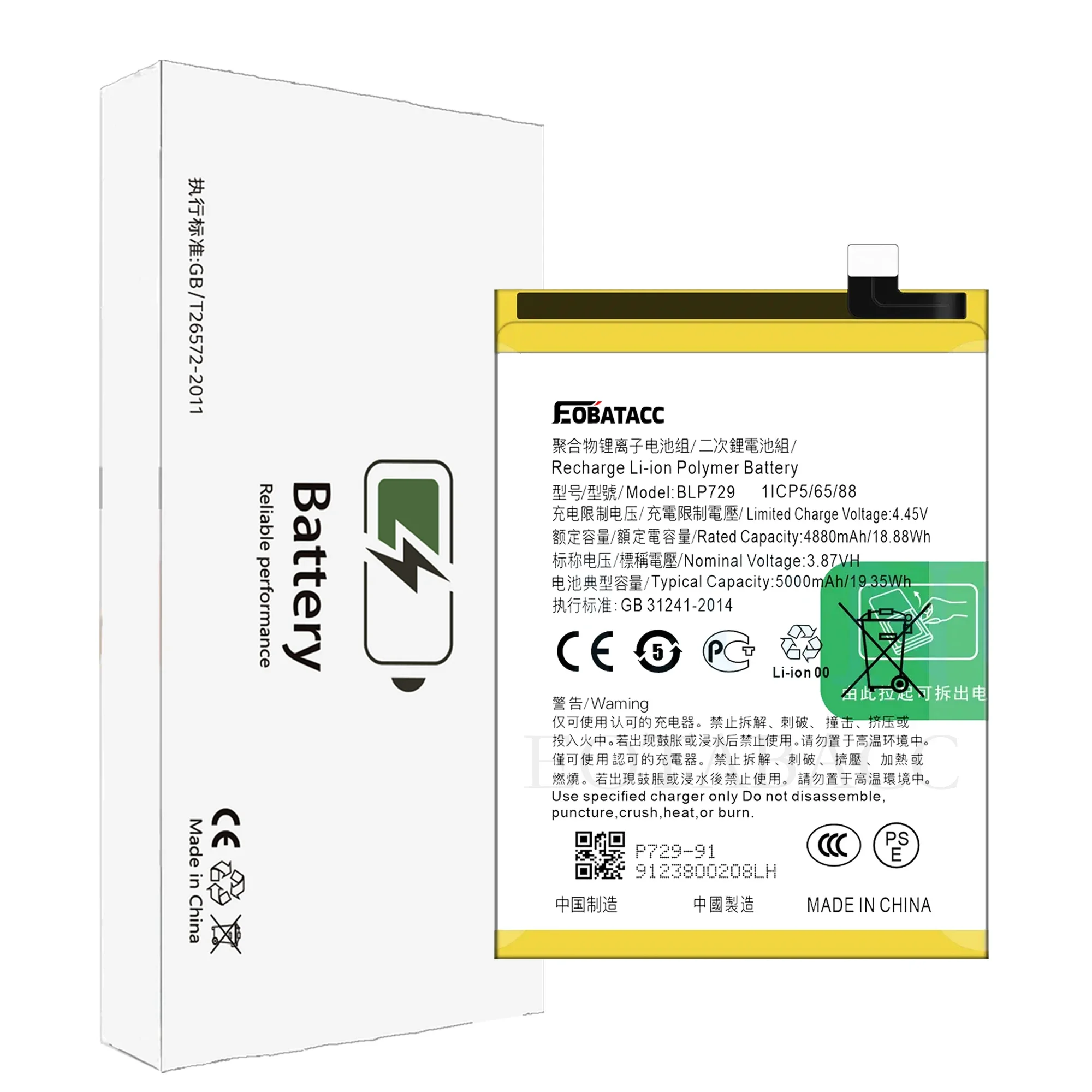 EOTABACC Высокое качество 100% оригинальный аккумулятор BLP729 для OPPO Realme 5/Realme C3/Realme 5i/Realme