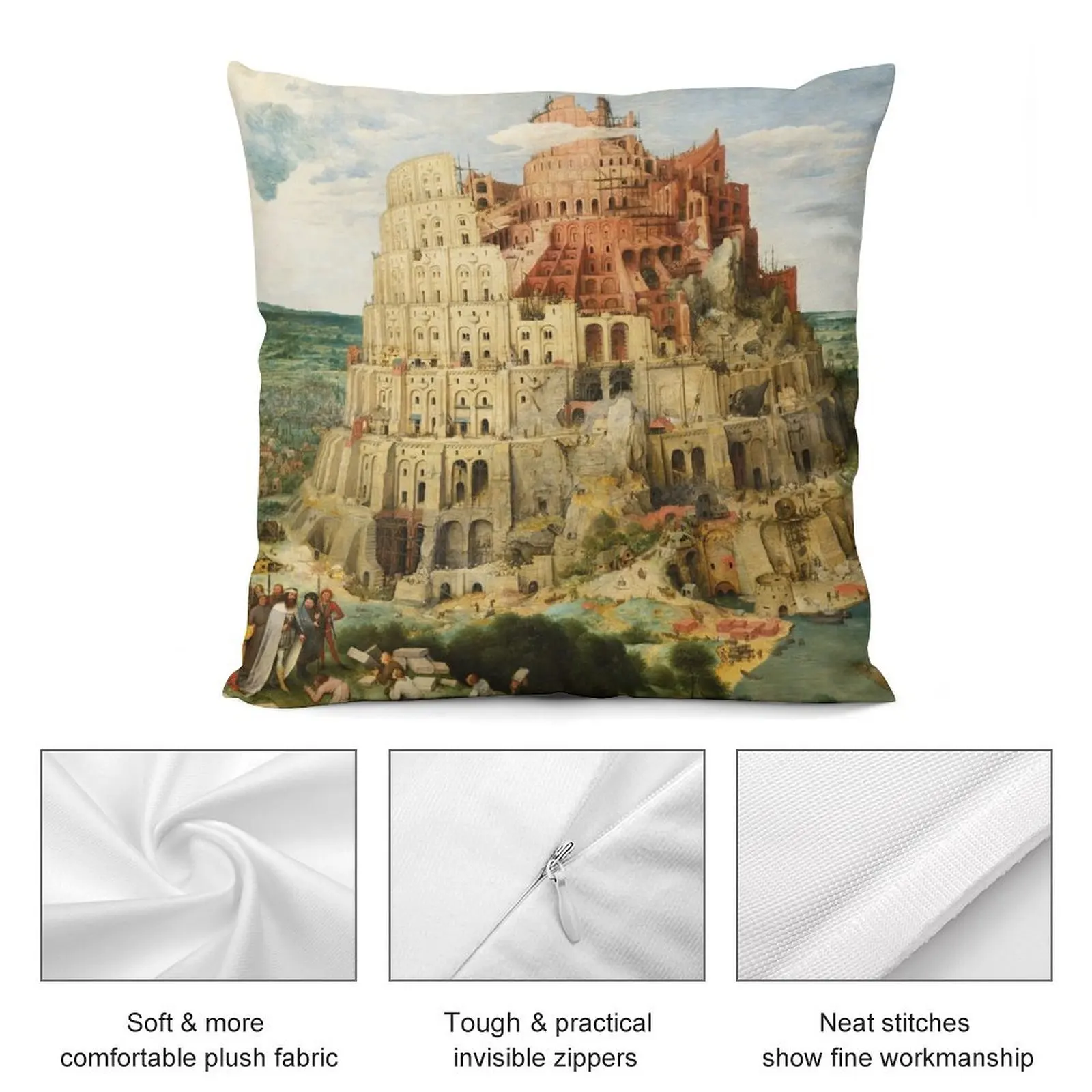 Pieter Bruegel Tower of Babel роскошная наволочка рождественские наволочки прямоугольный