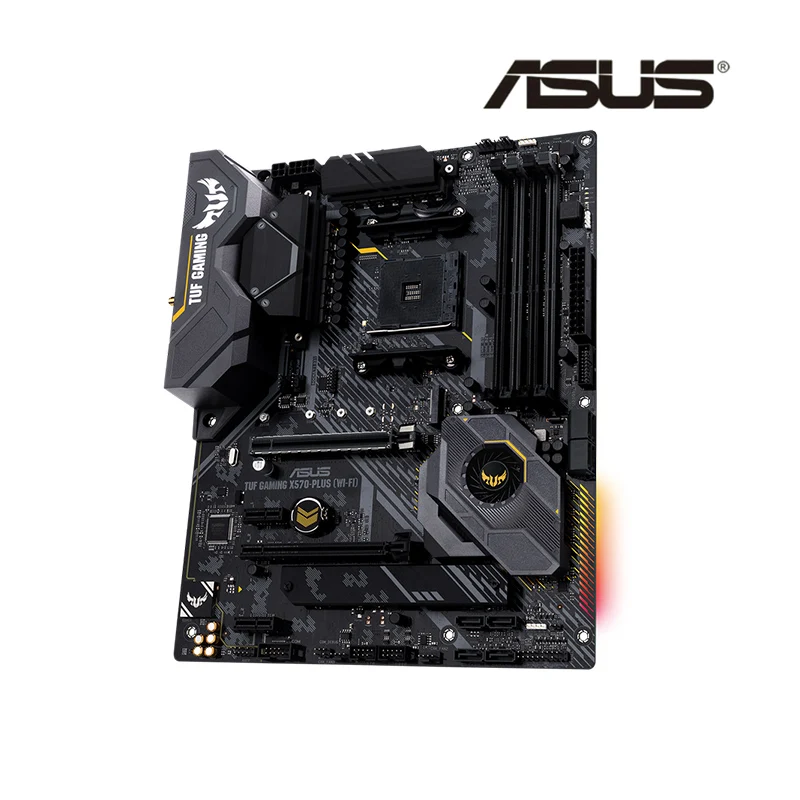 ASUS TUF GAMING X570-PLUS (Wi-Fi) Новый ATX AMD X570 DDR4 5100(OC) MHz 128G M.2 SATA USB 3 2 настольный разъем AM4 CPU |