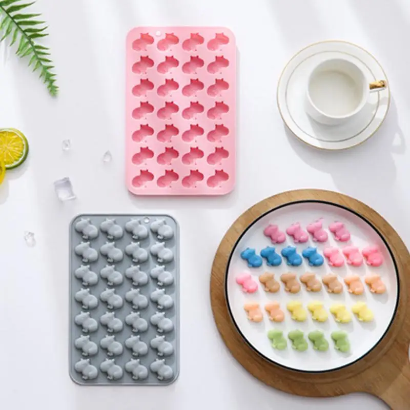 Силиконовые формы для животных выпечки силиконовые пищевые конфет форма