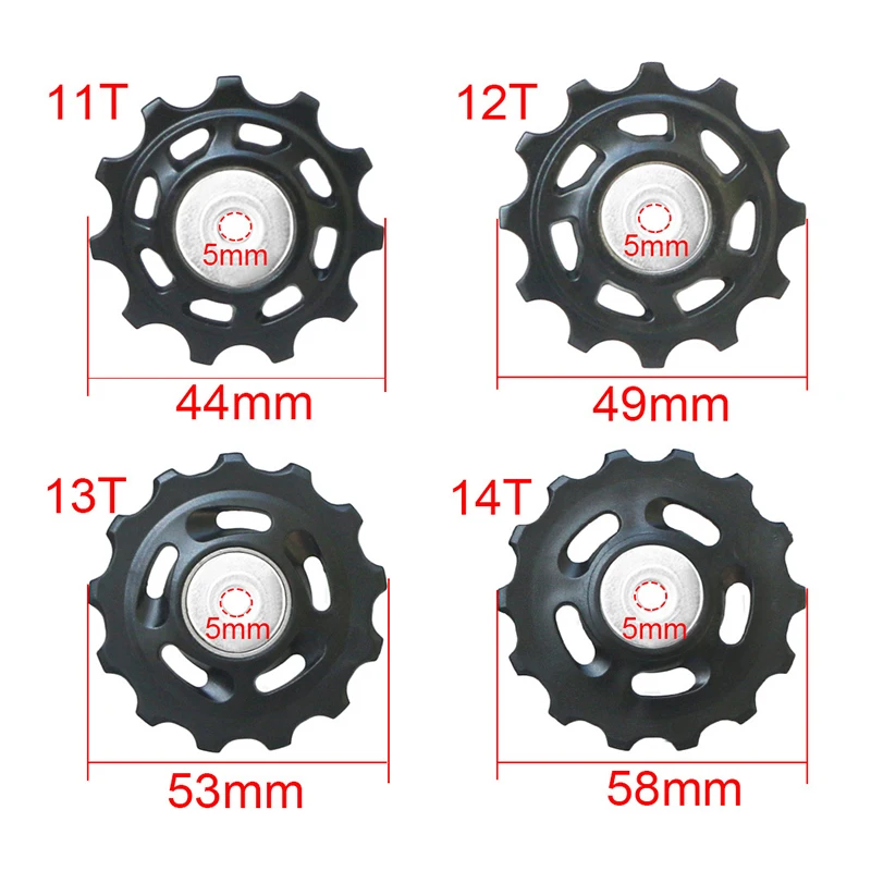 2 шт. 11T 12T 13T 14T подшипник заднего направляющего колеса велосипеда дорожный
