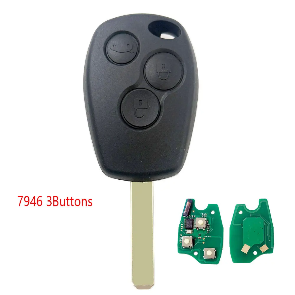 

Kgreat автомобильный дистанционный ключ для Renault Duster Modus Clio 3 Twingo DACIA Logan Sandero Kangoo 433 МГц 7946/7947 ID46 чип