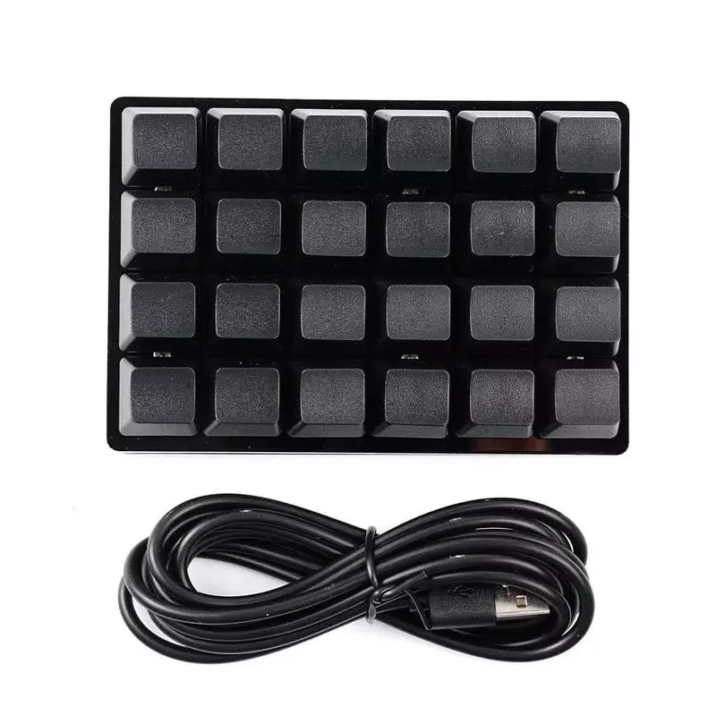

Mini Black 24 Key Mechanical Keyboard 9 Key 16 Key Gaming Keyboard Sayo Device Shortcut Programmable Keypad Keys Custom Macro