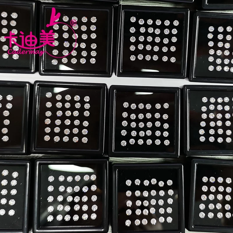 CADERMAY D Муассанит свободный камень круглые бриллиантовые огранки драгоценные