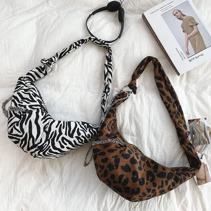 Холщовые сумки через плечо с полумесяцем для женщин нагрудная вместительная