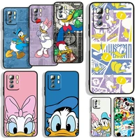 duck donald cartoon for xiaomi redmi note 11s 11t 11 10s 10 9t 9s 9 8t 8 7 6 5a 5 4x pro black soft phone case capa